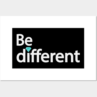 Be different typographic artsy Posters and Art
